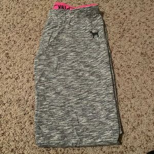 Victoria’s Secret Pink Gray Marled Joggers, Size Small & Great Condition!
